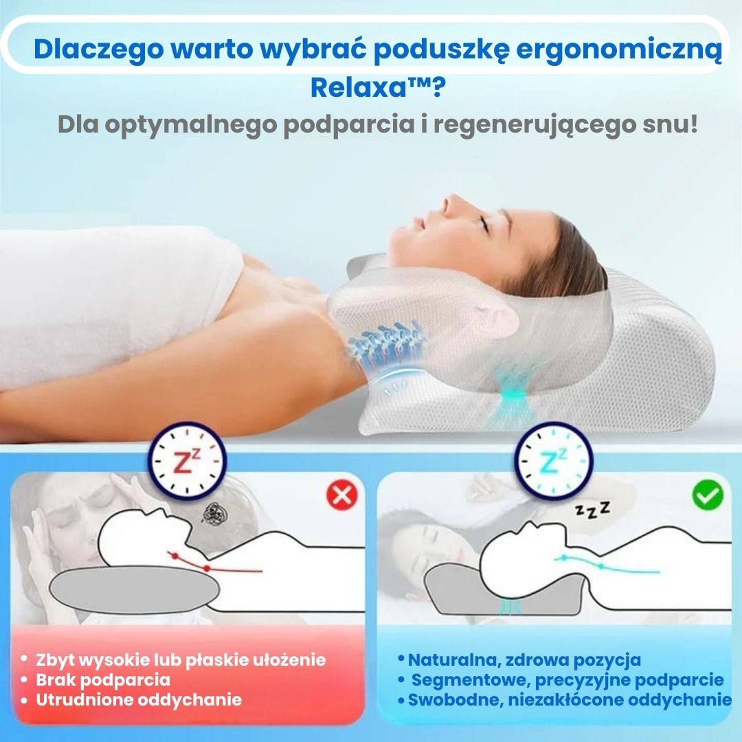Relaxa™ Ergonomiczna Poduszka do Spania!